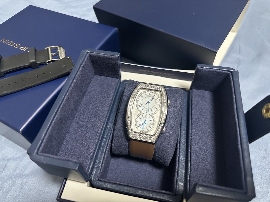 Philip Stein Evolution (Category: Luxury Watches) located in Caloocan City. Submitted by luxeshop8 (Listing ID 1469594855, Image 1). Description: Comes complete with receipt Under warranty With full pave diamonds in and out Top of the line .