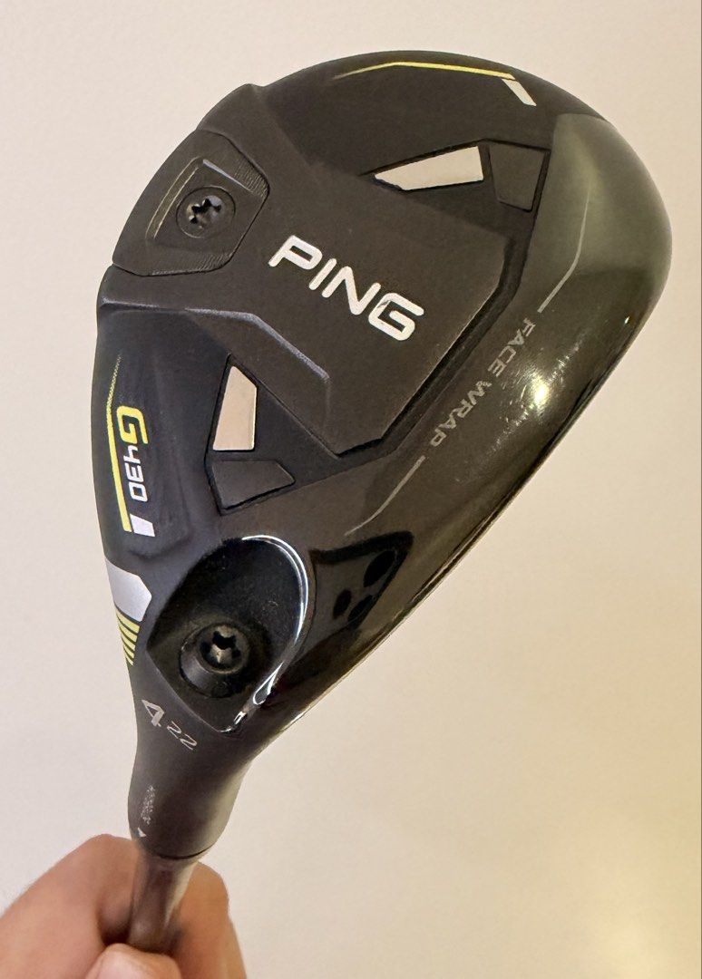 Ping G430 4 Hybrid (Category: Golf) located in Muntinlupa City. Submitted by joboramos (Listing ID 1469577704, Image 1). Description: PING G430 Hybrid 4 Like New Condition: 9.8/10 (Excellent/Well Maintained) Loft: 22° (adjustable) Shaft: PING ALTA JCB - Stiff Regular (SR) Grip: Golf Pride Tour Velvet Includes original head cover and wrench RFS: Decluttering/Not playing anymore Meetup: Bulacan / Alabang.