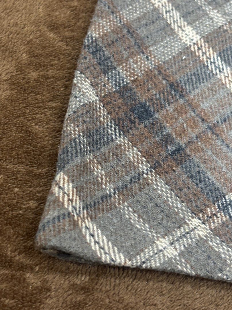Plaid Brown Mini Skirt (Category: Skirts) located in San Pedro. Submitted by declutterscore (Listing ID 1469635218, Image 2). Description: Cute plaid mini skirt in gray, brown, navy blue, and cream. Perfect for a casual, preppy, or Korean-inspired outfit! Easy to pair with basic tops, sweaters, and boots. ✨ Classic plaid design ✨ Mini skirt length ✨ Neutral colors, easy to style 📩 Open to price offer! RFS: Decluttering .