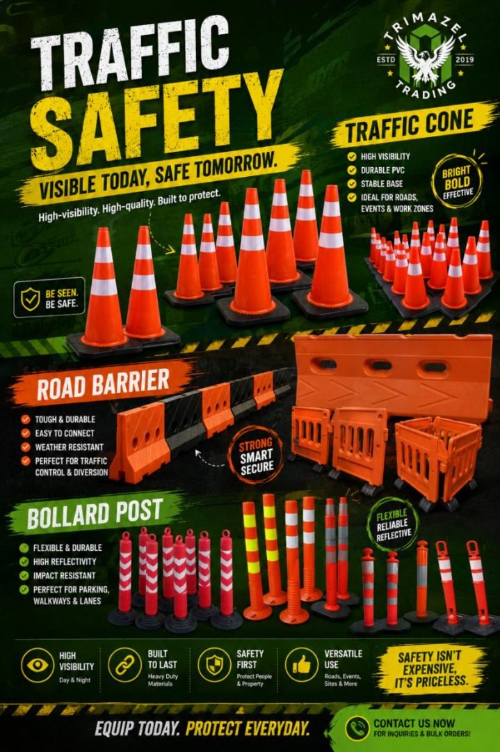 PLASTIC ROAD TRAFFIC SAFETY (Category: Looking For) located in Caloocan City. Submitted by bodega_sales27 (Listing ID 1469580716, Image 1). Description: 🚧 PLASTIC ROAD TRAFFIC SAFETY BARRIER Improve Traffic Control. Support Safer Work Zones! Keep roads, construction sites, and restricted areas organized with our Plastic Road Traffic Safety Barrier. Ideal for road works, parking areas, infrastructure projects, and traffic management. ✅ Durable & 