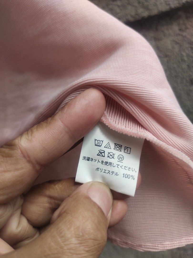 Pleats please (Category: Shirts) located in Legazpi City. Submitted by jaycie.thrift23 (Listing ID 1469637244, Image 3). Description: pleats please excellent condition size 2 on tag 19W 14L.