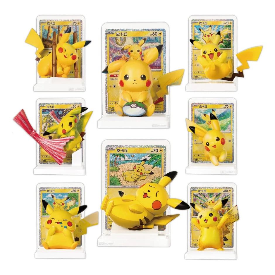 Pokemon 30th Anniversary Pikachu Card Figure Blind Box, Toys ...