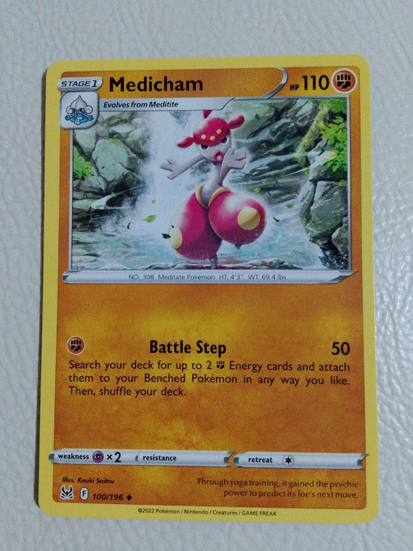Pokemon card Medicham (Category: Raw Singles) located in Paranaque City. Submitted by g-books-n-toys (Listing ID 1469721182, Image 1). Description: .