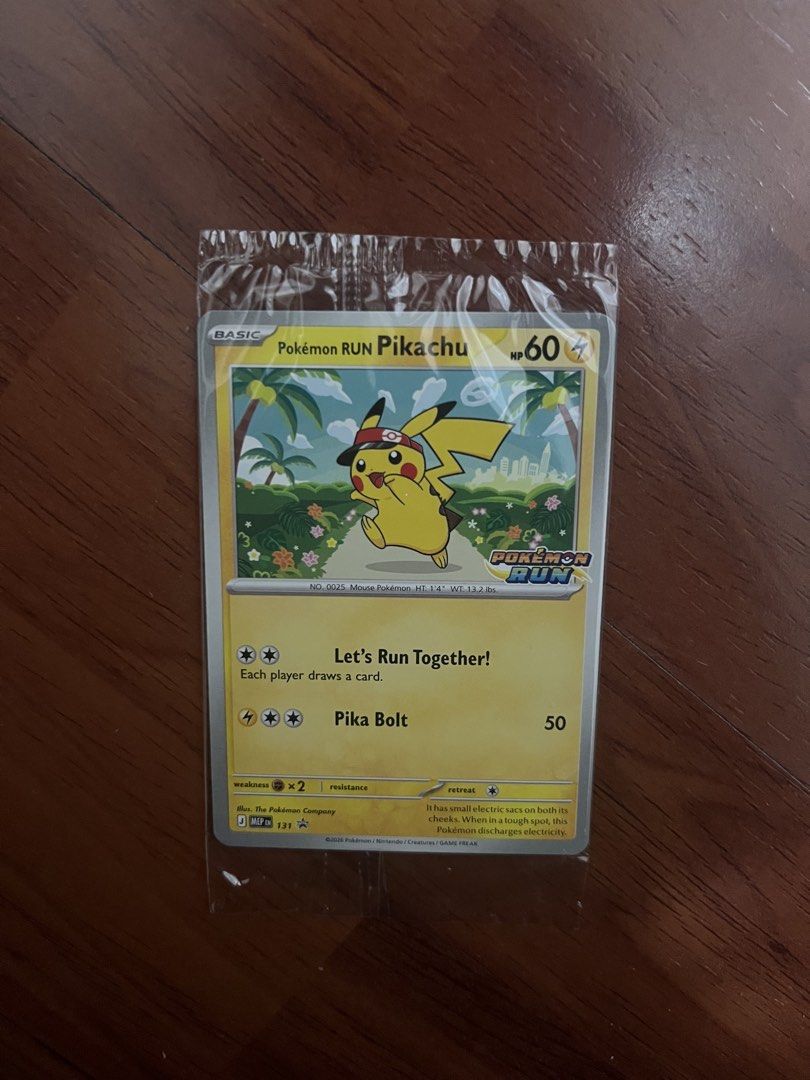 Pokemon Run 30 Promo Card (Category: Card Packs) located in Bulacan. Submitted by hnnhstrwbrr (Listing ID 1469750959, Image 1). Description: Sealed Pokemon Run 30 Promo Card mop: gcash mod: lalamove or j&t.