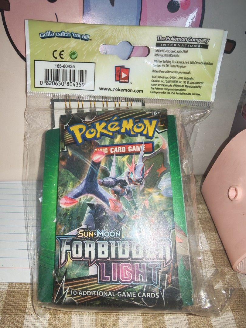 Pokemon TCG forbidden light pack with mini portfolio (Category: Card Packs) located in Cebu City. Submitted by kenj1997 (Listing ID 1469628030, Image 1). Description: .