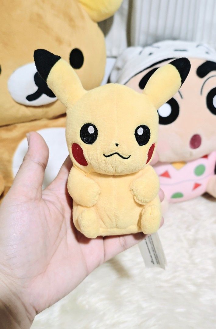 POKÉMON PIKACHU (Pokemon Center) (Category: Plushies & Soft Toys) located in Manila. Submitted by yourfavoritethings7 (Listing ID 1469693965, Image 1). Description: Pokemon center 6 inches May beads sa bottom part..
