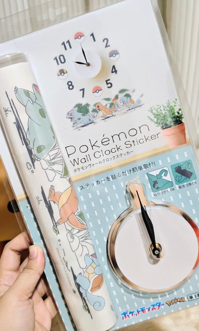POKÉMON WALL CLOCK STICKER (Category: Clocks) located in Manila. Submitted by yourfavoritethings7 (Listing ID 1469695883, Image 2). Description: .