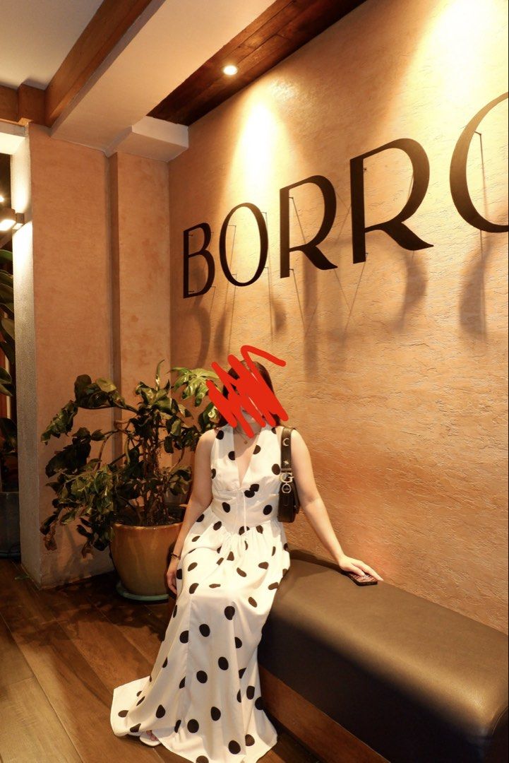 Polka dots backless dress (Category: Clothes Drying Rack) located in Manila. Submitted by mm4tcha.closet (Listing ID 1469588971, Image 1). Description: Loc: Manila .