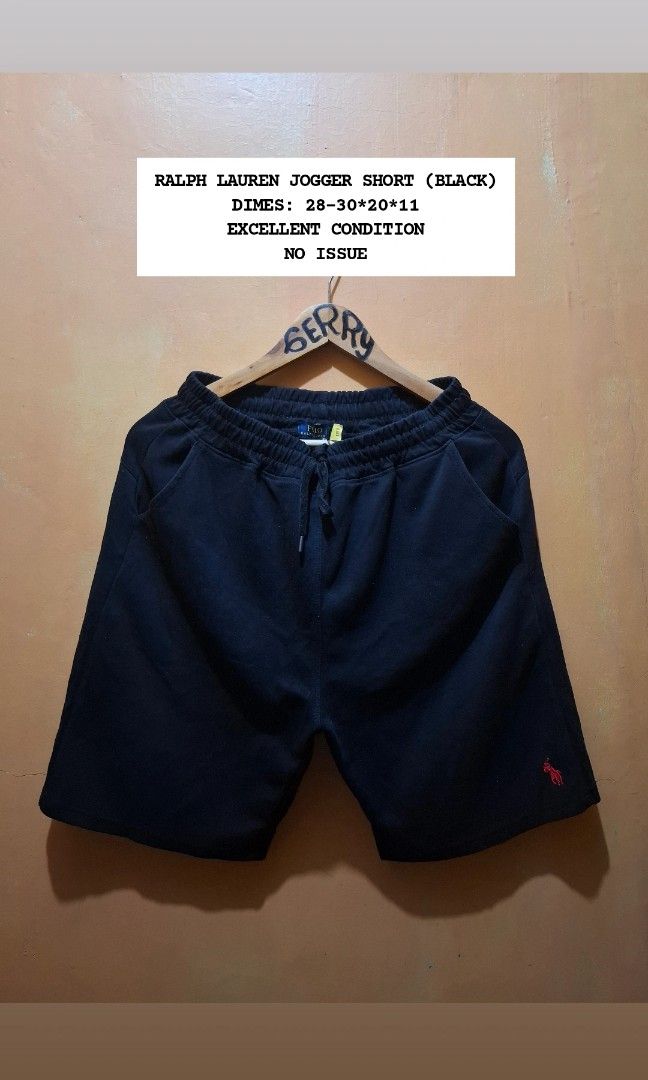 POLO RALPH LAUREN JOGGER SHORT - LARGE (Category: Shorts) located in Manila. Submitted by bonaobrag55538 (Listing ID 1469628941, Image 1). Description: DIMES: 28-30*20*11 EXCELLENT CONDITION NO ISSUE.