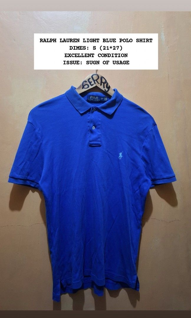 POLO RALPH LAUREN SHORT SLEEVE POLO - MEDIUM (Category: Tshirts & Polo Shirts ) located in Manila. Submitted by bonaobrag55538 (Listing ID 1469630862, Image 1). Description: DIMES: 21*27 EXCELLENT CONDITION NO ISSUE.