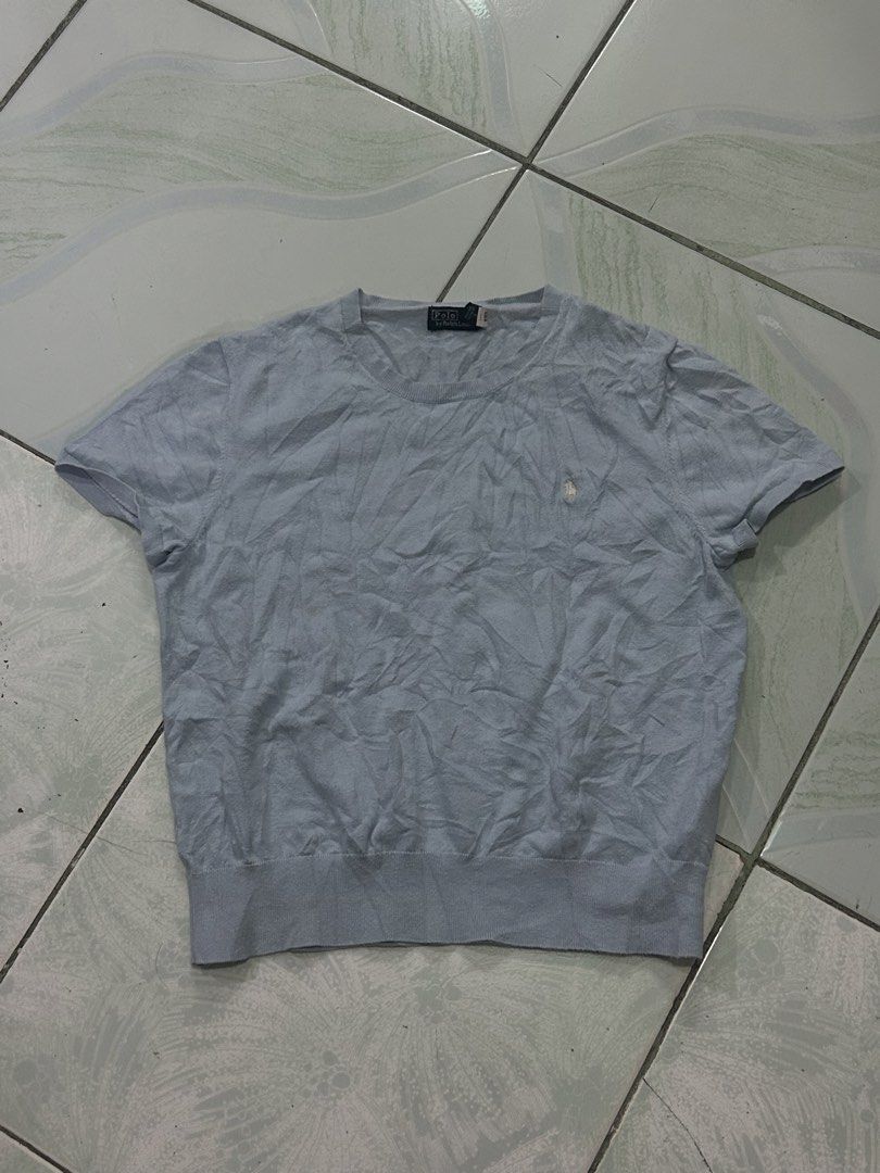 POLO RL KNITTED SKYBLUE TOPS (Category: Shirts) located in Dasmarinas. Submitted by dnnr3rdyyyyy (Listing ID 1469742289, Image 1). Description: Size XS to small 9.5/10 color rate Good as new condition No Major Isssues White Pony.