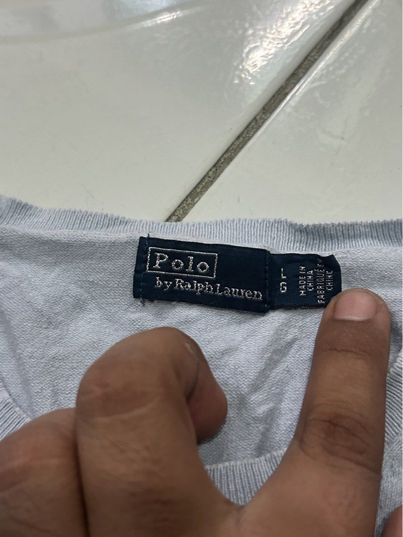 POLO RL KNITTED SKYBLUE TOPS (Category: Shirts) located in Dasmarinas. Submitted by dnnr3rdyyyyy (Listing ID 1469742289, Image 2). Description: Size XS to small 9.5/10 color rate Good as new condition No Major Isssues White Pony.