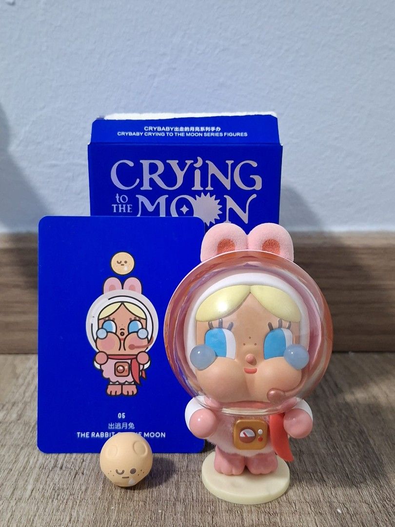 Pop Mart Crybaby Crying To The Moon The Rabbit Moon Figure, Toys ...