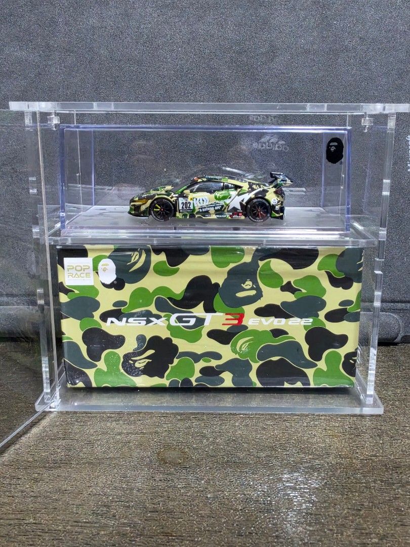 PopRace NSX GT3 EVO22 Bape Camo Diecast Model, Toys & Collectibles ...