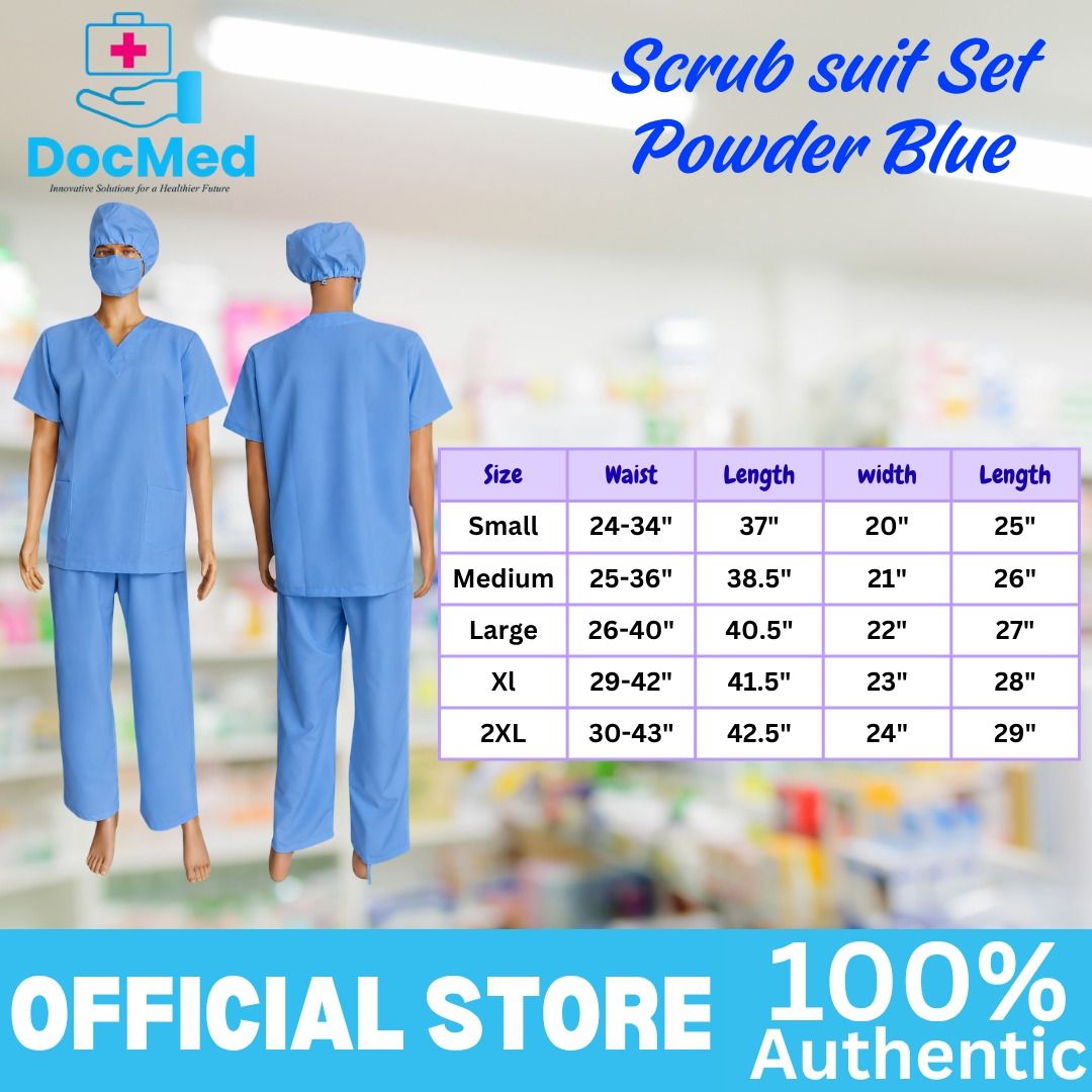 POWDER BLUE SCRUB SUIT COMPLETE SET (Category: Medical Supplies & Tools) located in Quezon City. Submitted by dxs_zyra (Listing ID 1469585875, Image 1). Description: .