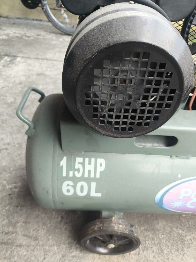 Powercraft PAC 1065 Belt Driven Air Compressor 60L 1.5HP (Category: Construction Tools & Equipment) located in Quezon City. Submitted by jc.ranchus (Listing ID 1469597901, Image 2). Description: For sale only: Power Craft 1.5HP Belt-Driven Air Compressor (60L tank capacity) ✅ Heavy-duty performance – perfect for workshops, detailing, painting, or general use ✅ Quiet operation with smooth belt drive ✅ 220V single-phase, 60Hz ✅ Working pressure: 85