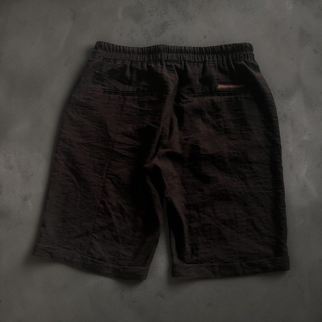 Prada Black Short (Category: Shorts) located in Adams. Submitted by princess.maggie (Listing ID 1469657035, Image 2). Description: - can fit to 32-36 - 21 Length - excellent condition - no issue .