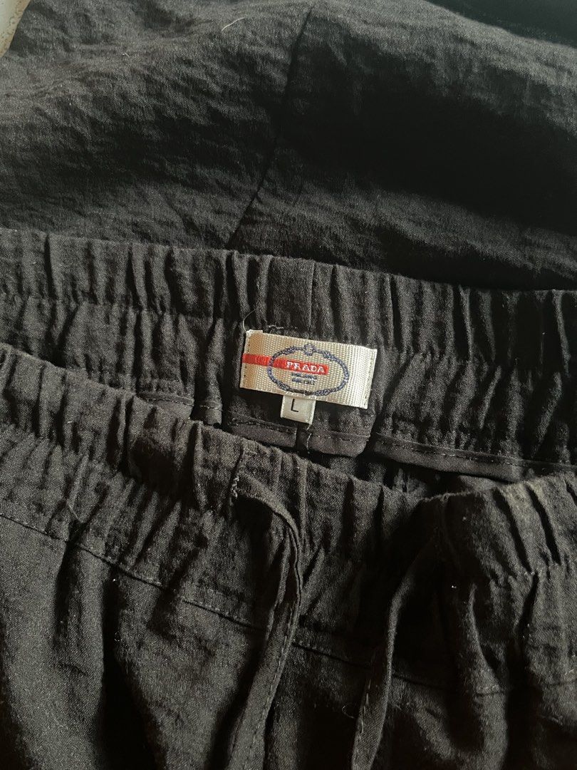 Prada Black Short (Category: Shorts) located in Adams. Submitted by princess.maggie (Listing ID 1469657035, Image 3). Description: - can fit to 32-36 - 21 Length - excellent condition - no issue .