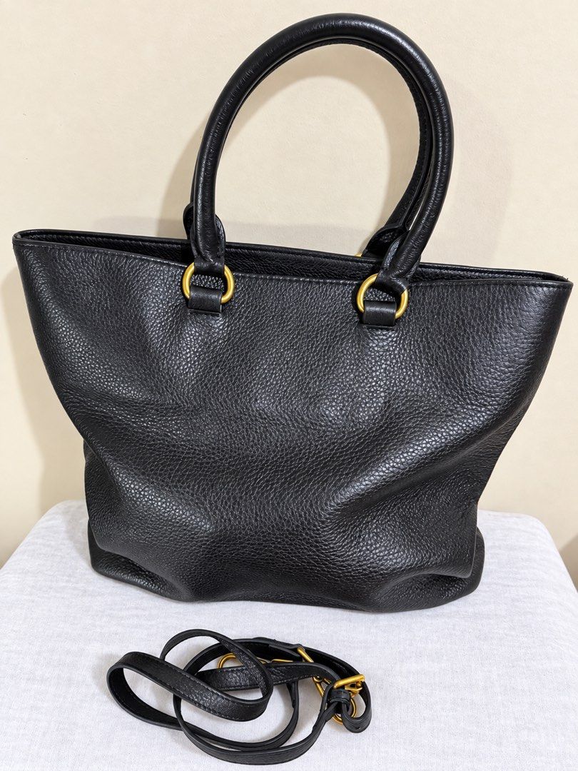 Prada Tessuto Leather Bag (Category: Shoulder Bags) located in Quezon City. Submitted by fairly_curated (Listing ID 1469702825, Image 2). Description: Shoulder and Handbag Very light weight bag can fit you laptops and documents.