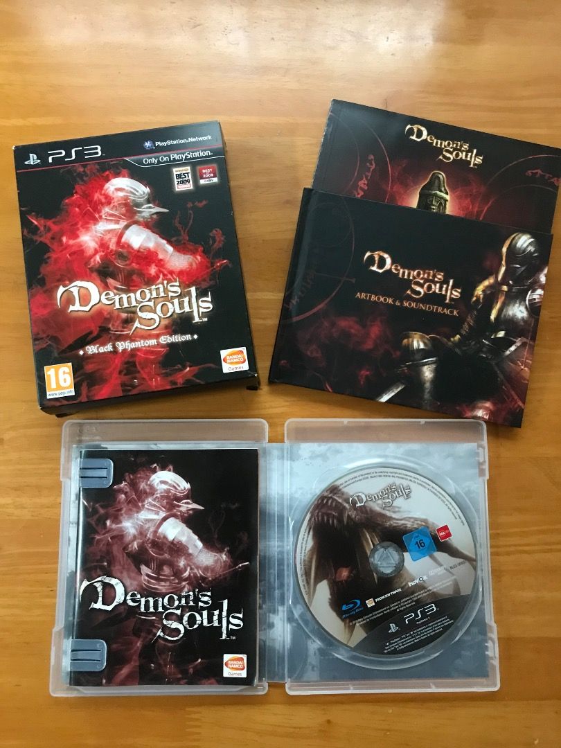 PS3 Demon's Souls Black Phantom Edition (Rare Collector's Set ...
