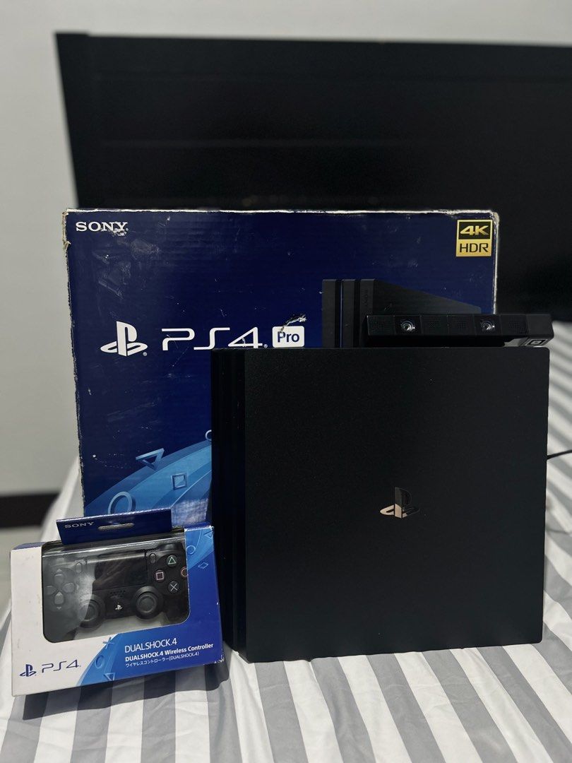 PS4 Pro w Camera and Controller (Category: PlayStation) located in Manila. Submitted by czyrell.iny (Listing ID 1469723022, Image 3). Description: .