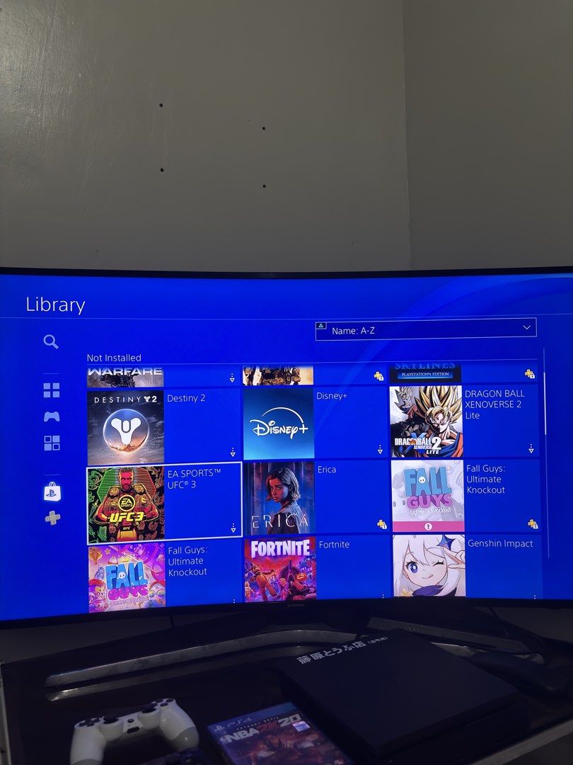 PS4 SLIM 500GB WITH DIGITAL GAMES (Category: PlayStation) located in Manila. Submitted by pauloreynoso (Listing ID 1469609705, Image 2). Description: For Sale PS4 Slim 500GB with digital games - For Only 8k (FIXED na sobrang sulit na nyan dahil may digital games na) Quick Description: System Software - 14.00 500GB Storage Fully Working No repair history alagang alaga yung unit Waranty seal is still intact Hindi maingay ang fan Still in good descr