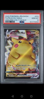 Pikachu VMAX 031/100 RRR, Toys & Collectibles, Trading Cards, Graded ...