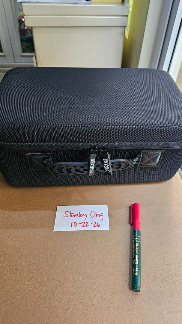 PSA Slab Case Card Storage with Strap (Category: Trading Cards Accessories) located in Manila. Submitted by satotoys (Listing ID 1469662091, Image 3). Description: BRAND NEW SLAB CASE STORAGE ✅3 SLOT ZIPPER CASE WITH STRAP ✅14 x 9.5 x 6 inches external dimensions ✅can hold around 70-80 slabs RFS: Too big can't fit cabinet ⚡ 𝐏𝐑𝐈𝐎𝐑𝐈𝐓𝐘: 𝐅𝐈𝐑𝐒𝐓 𝐓𝐎 𝐏𝐀𝐘 🚚 Shipping via Lalamove (Buyer shoulders SF) 💵 MOP: GCash 📦 𝐏𝐚𝐲𝐦𝐞𝐧𝐭 𝐟𝐢�
