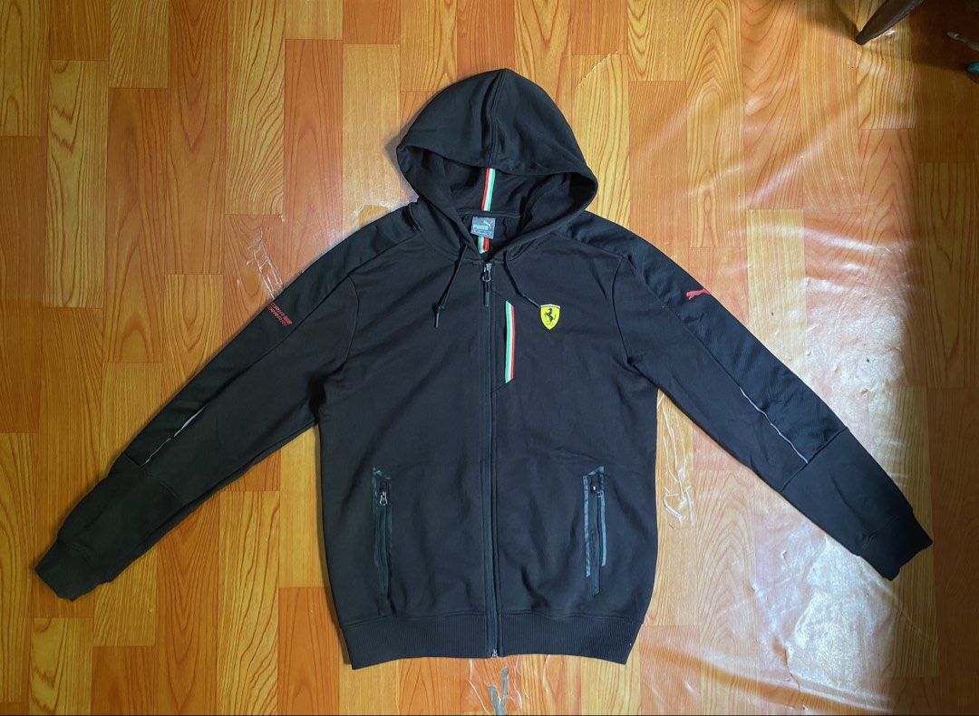 Puma x Ferrari hoodie (Category: Hoodies) located in Cebu City. Submitted by jerianix (Listing ID 1469688011, Image 1). Description: Puma x Ferrari hoodie Size small W21 L28 Excellent condition No issues .