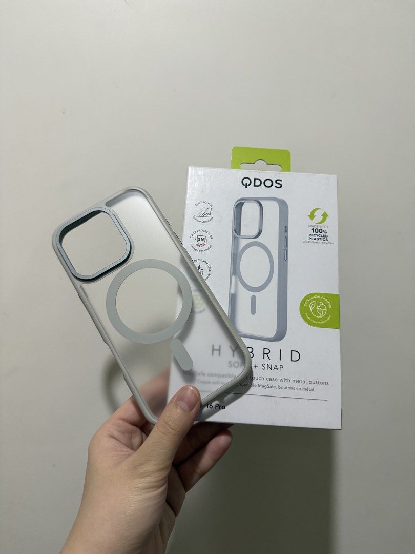 QDOS iPhone 16 Pro Case (Category: Cases & Sleeves) located in Pasig City. Submitted by kurisutiin (Listing ID 1469734206, Image 1). Description: Used for 1 WEEK ONLY Bought in Powermac Minor issue see last photo, barely noticeable unless super OC ka. Box complete and not damaged. Reason for selling: I prefer full transparent case. Loc: Pasig, MM.