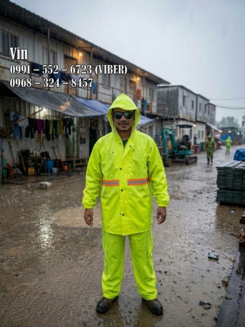 rain coat jacket and pants (Category: Coats, Jackets and Outerwear) located in Bacoor. Submitted by zx400rr (Listing ID 1469579902, Image 1). Description: Rain coat Jacket & pants With Reflector Color: Orange / Neon Green Free Size Materials: Polyester For inquiries: 0991 552 6723 0968 324 8457 0933 855 9510 0956 702 8557 Landline: Pldt 046 416-39-20 Head office: Nazareno 10 trading #12 Tirona Hi-way , Mabolo 3, Bacoor Cavite WE GAVE DISCOUNT FOR