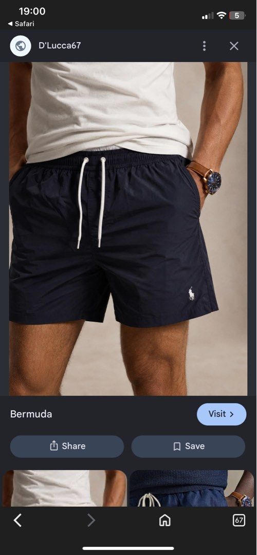 Ralph Lauren Swim Trunks Black Drawstring (Category: Swim Trunks & Board Shorts) located in Dipolog. Submitted by en.en_mdkh (Listing ID 1469675312, Image 1). Description: - Brand: Ralph Lauren - Color: Classic Black with White Drawstring - Size/Fit: 15" across flat with elastic stretch waistband - Features: Comfortable inner mesh lining, perfect for pool or beach - Condition: Clean and ready to wear - Origin: Made in Philippines.