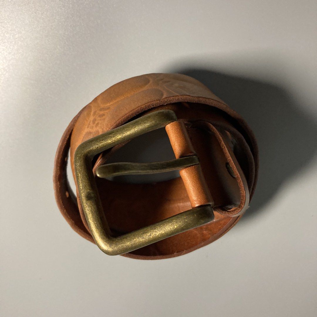 Random Japan Made Brass Buckle Belt (Category: Belts) located in Malaybalay. Submitted by spl3ndd_artifacts (Listing ID 1469661267, Image 1). Description: Random Japan Made Brass Buckle Belt Size: 32-36inches .