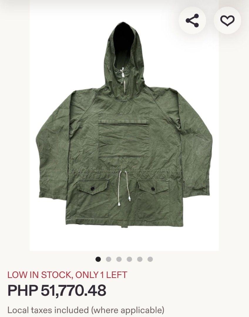 Rare Vintage Cadet windproof smock (Category: Coats, Jackets and Outerwear) located in Baguio. Submitted by thriftrot (Listing ID 1469694558, Image 2). Description: Rare Windproof Cadet Smock original military issue 1960s to 70s Collectors piece In great condition No issue Loc: Baguio .
