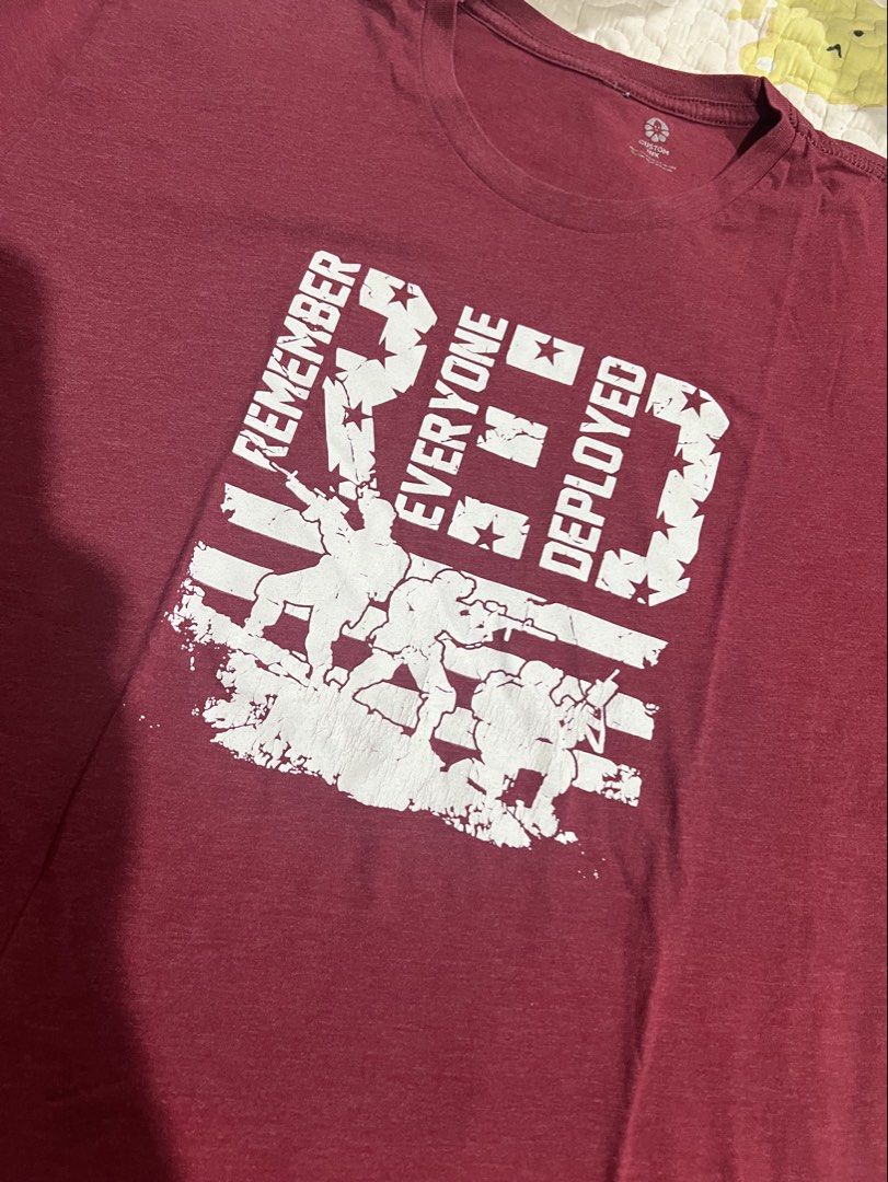 Red Amazon (Category: Tshirts & Polo Shirts ) located in Paranaque City. Submitted by arianem031087 (Listing ID 1469675768, Image 1). Description: Size Large Armpit to armpit 17 inches.