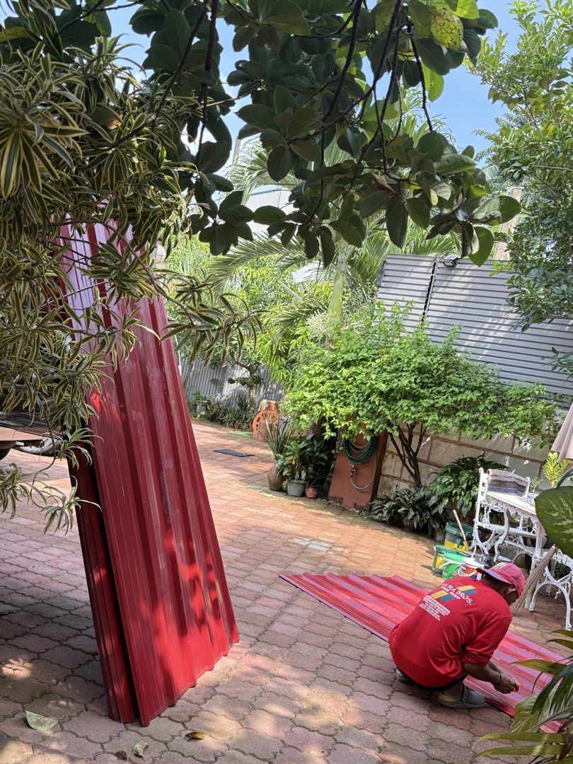 Red Corrugated Metal Roofing Sheets (Category: Construction & Building Materials) located in Antipolo. Submitted by chocosophie (Listing ID 1469614604, Image 3). Description: LONG SPAN SPANISH RED TAKE ALL 6 PCS WHOLE 8x4 FOR ONLY 1,998 RUSH SALE! NOT USED PERO NASTOCKED EXCESS LANG SA PINAGAWANG ROOF NG KUBO. LAST PRICE POSTED PICK UP ONLY.