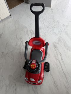 Red Quick Coupe Ride-on Push Car with Handle, Toys & Collectibles, Toys ...
