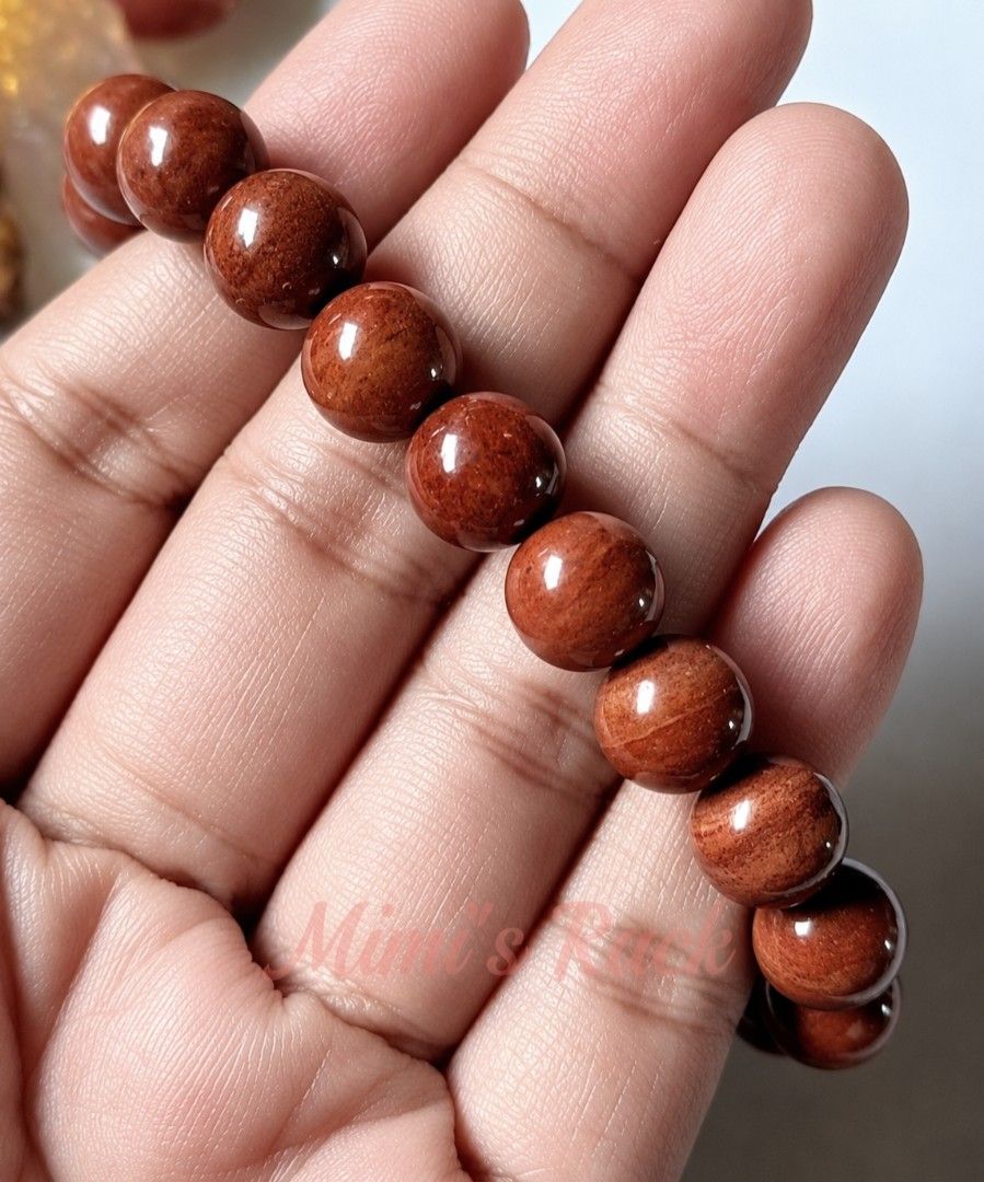 Reddish Brown Alashan Agate Natural Stone Bracelet (Category: Bracelets) located in Taguig. Submitted by mimisrack (Listing ID 1469741018, Image 2). Description: 🧡🛡️ Protection & Grounding — symbolizes stability, security, and a strong connection to the present. 💪 Strength & Resilience — represents courage, perseverance, and overcoming life's challenges. 🔥 Confidence & Motivation — reddish-brown tones symbolize determination, ambition, and in