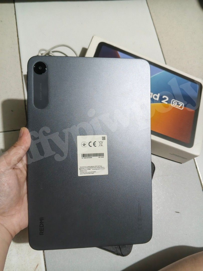 REDMI PAD 2 9.7 (128GB) (Category: Android) located in Quezon City. Submitted by taffypiwpoly (Listing ID 1469593634, Image 2). Description: REDMI PAD 2 9.7 (128 gb) ₱8,500 • 100% batt health • 43 cycle count • Good as new • Minimal dents lang po • Rfs: need funds Inclusions: - Original Box - Original Charger - Case - Pen - With tempered glass.
