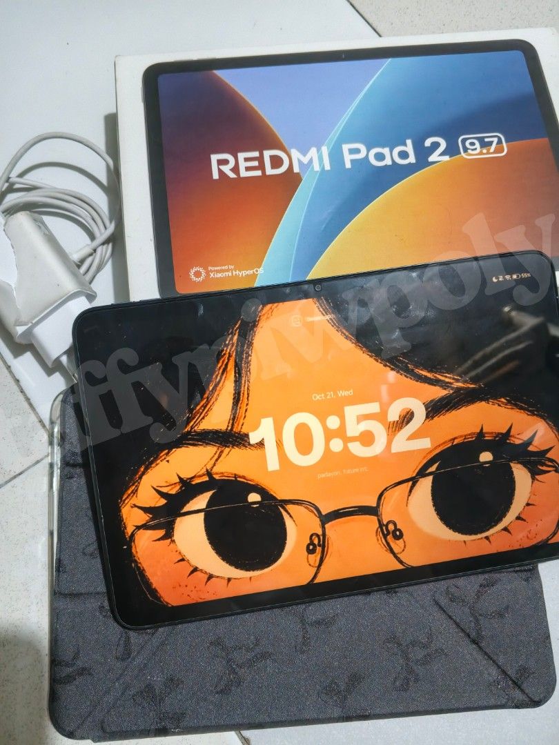 REDMI PAD 2 9.7 (128GB) (Category: Android) located in Quezon City. Submitted by taffypiwpoly (Listing ID 1469593634, Image 1). Description: REDMI PAD 2 9.7 (128 gb) ₱8,500 • 100% batt health • 43 cycle count • Good as new • Minimal dents lang po • Rfs: need funds Inclusions: - Original Box - Original Charger - Case - Pen - With tempered glass.