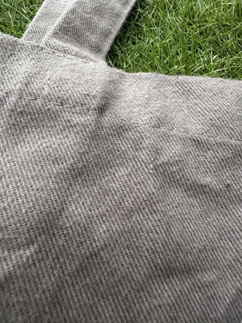 RICK OWENS TOTE BAG NEEDS CLEANING SEE PHOTOS FOR REFERENCE (Category: Tote Bags) located in Tacurong. Submitted by locationtacurongcitymindanao (Listing ID 1469682132, Image 3). Description: RICK OWENS BROWN TOTE BAG EMBROIDERED LOGO 18.5X14.5 May discoloration see photos .