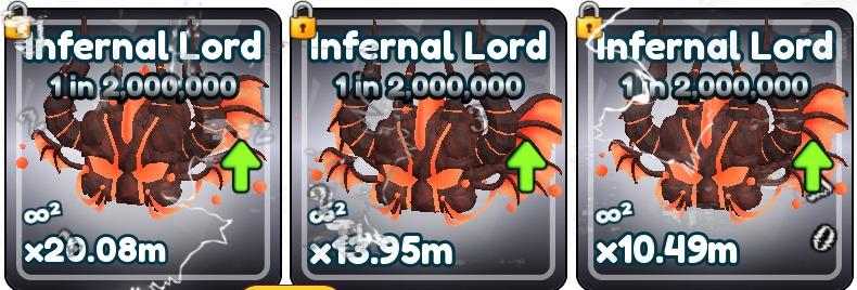 3x Roblox Tap Simulator REBORN Infernal Lord (1 in 2,000,000), Video ...