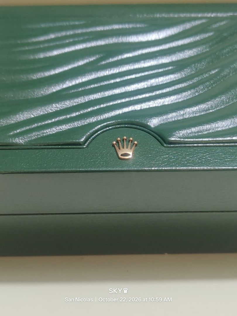 Rolex TT datejust 2009-2010 box set (Category: Luxury Watches) located in Quezon City. Submitted by sky_sale (Listing ID 1469712921, Image 3). Description: 2009-2010 rolex two tone Datejust box set Note:fair condition only authentic .