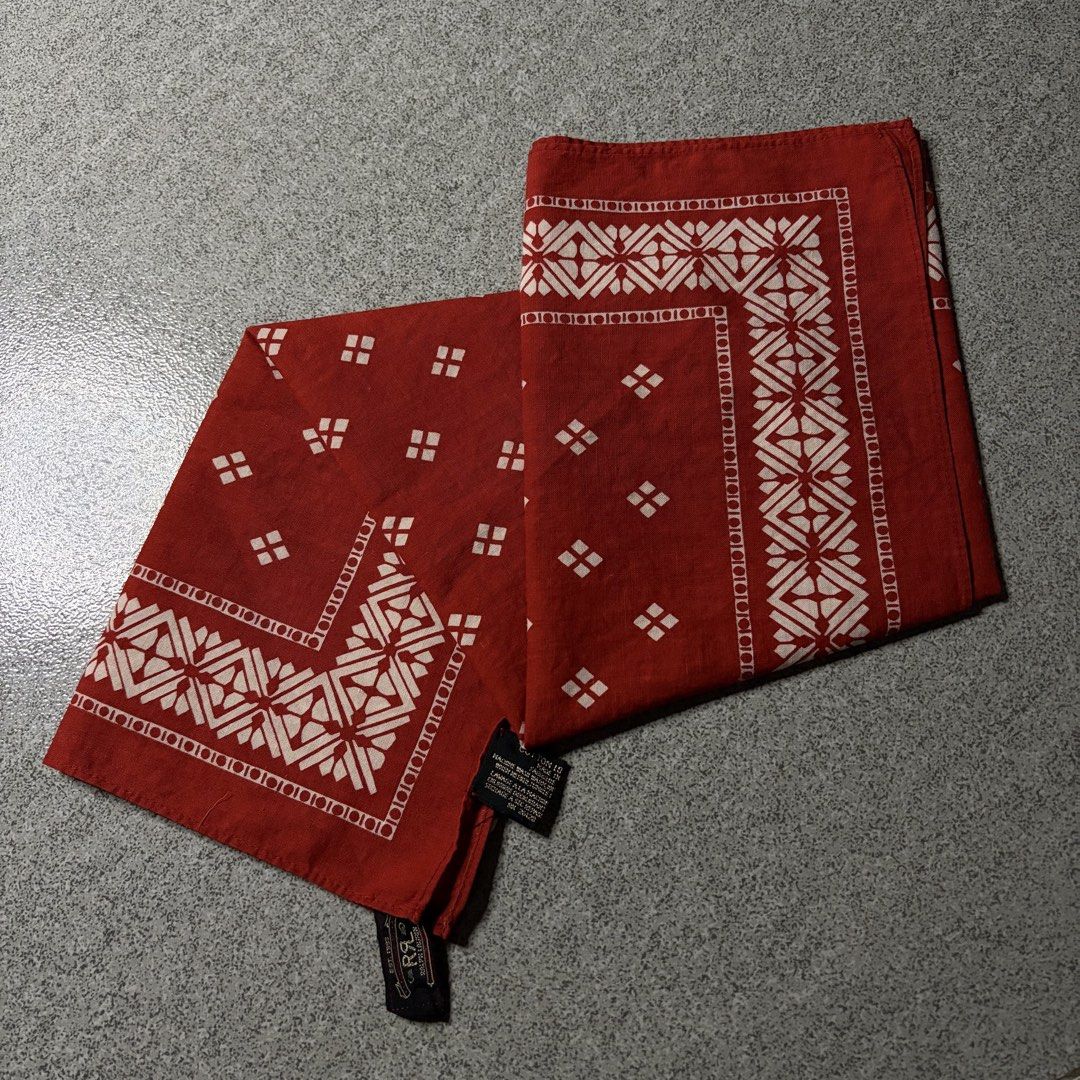 RRL Bandana (Category: Handkerchief & Pocket Squares) located in Talisay. Submitted by re_sell01 (Listing ID 1469701968, Image 3). Description: Double RL Bandana/Handkerchief W22 L22 Excellent Condition.