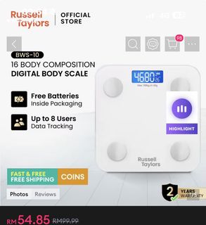 Russell Taylors Body Scale BWS-10, Health & Nutrition, Health Monitors ...
