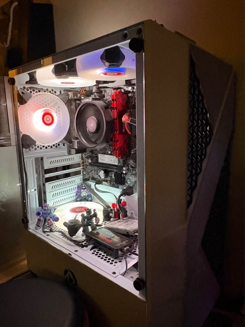 Ryzen 3 SYSTEM UNIT (Category: Desktops) located in Baguio. Submitted by jeikei27 (Listing ID 1469627326, Image 2). Description: 🔥 PC FOR SALE ✨ 📌 PC Specifications: ✅CPU: AMD Ryzen 3 3200G ✅Motherboard: Gigabyte B450M K (still like new) ✅CPU Upgrade Support: Compatible with selected AMD Ryzen 1st, 2nd, 3rd, 4000G, and 5000 Series processors, depending on CPU support and BIOS version ✅RAM: 16GB (2×8GB) Ramsta DDR4 2666MHz ✅SSD: 128GB SK Hynix S