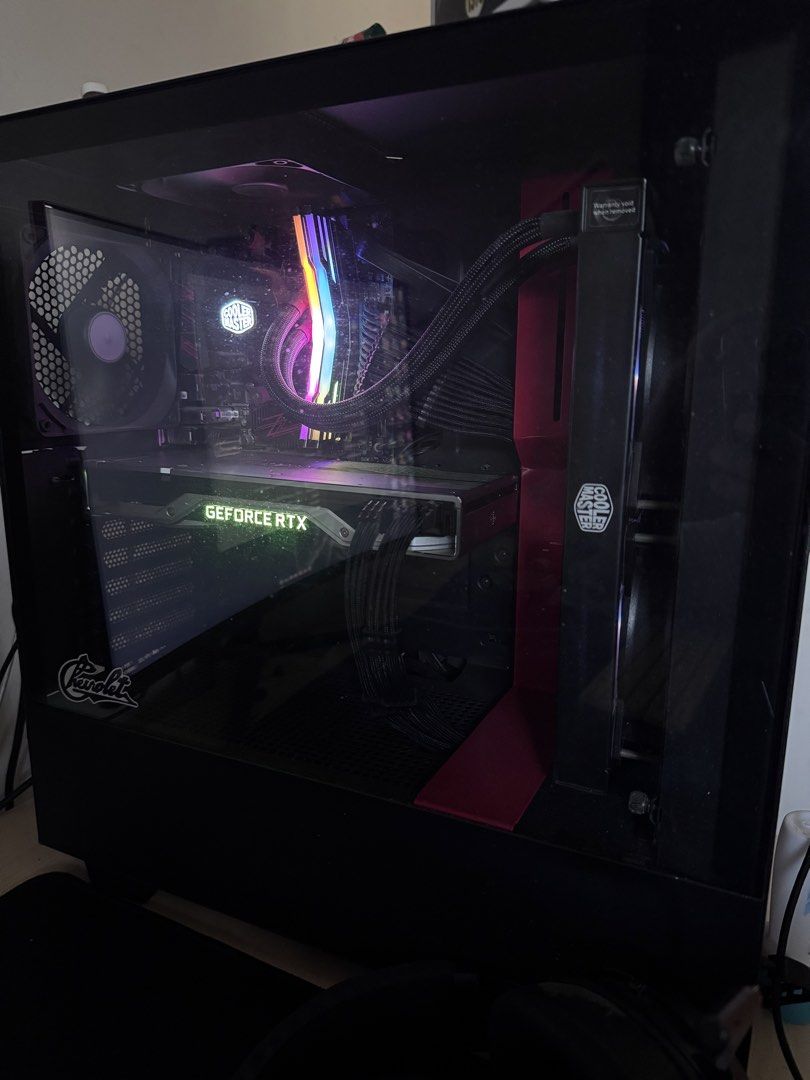 Computer set with RTX 2080 Super Founders Edition (Category: Desktops) located in Caloocan City. Submitted by reaper_thinkpad (Listing ID 1469575070, Image 3). Description: AMD Ryzen 5 3600 Msi b450 RTX 2080 Super Founders Edition Warhawk ram 16gb Coolermaster ML240L liquid cooler Thermaltake 700w PSU 500gb ssd 256gb 256gb m.2 nvme ssd machenike mk-144f27 monitor NZXT H500 25k RUSH For pick up only North Caloocan.