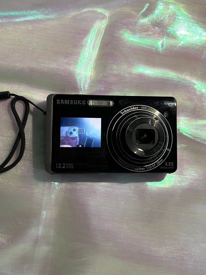 Samsung ST500 Digicam Digital Camera (Category: Cameras) located in Manila. Submitted by whooosshh (Listing ID 1469553156, Image 2). Description: ⸜❤︎⸝‍ samsung st500 digicam ⸜❤︎⸝‍ screen issue DOES NOT affect output ⸜❤︎⸝‍ inclusions: unit, battery, charger, sd card, strap ⸜❤︎⸝‍ front screen working .