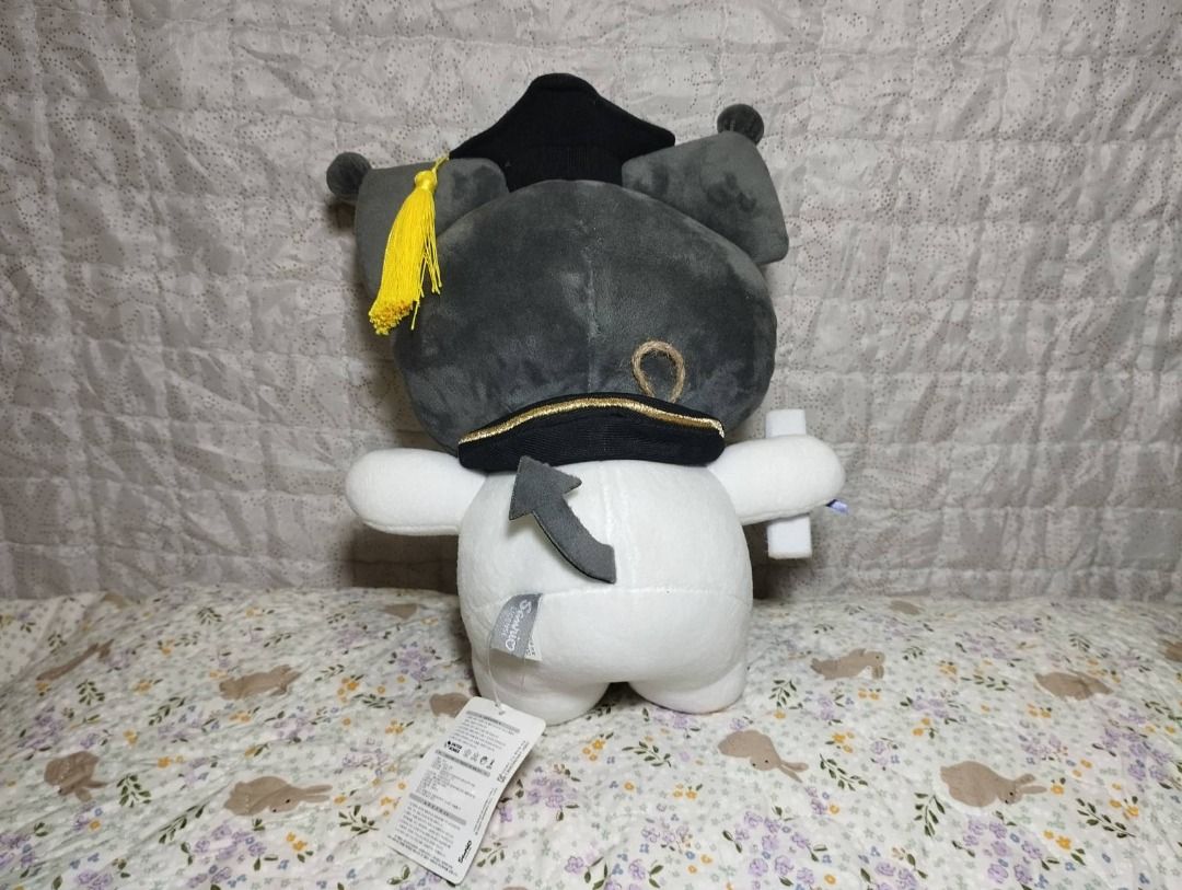 Sanrio Kuromi Graduation Plush (Category: Plushies & Soft Toys) located in Cagayan de Oro. Submitted by pochimart (Listing ID 1469733256, Image 2). Description: Kuromi! 💜✨ (Check Images Please) ⭐₱350 Authentic w/tags - and heavily bargained price! This is an amazing gift to give to someone who's graduating! 🎓💜 ✉️Message me if you're interested or have questions, I'm happy to help! 📍Location: CDO / Cagayan De Oro (we can meet up if we're close