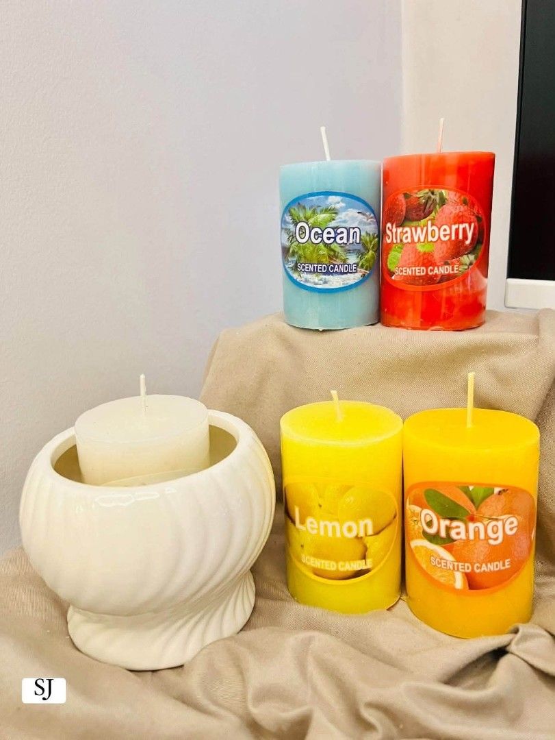 Scented Sinag candle (Category: Other Home Decor) located in Mandaluyong City. Submitted by shopmla (Listing ID 1469717671, Image 3). Description: Scented Sinag candle Php 100.each.